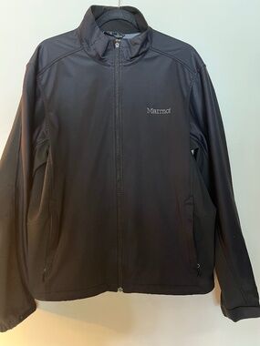 Marmot Men’s Black Softshell Full-Zip Jacket - Size Large